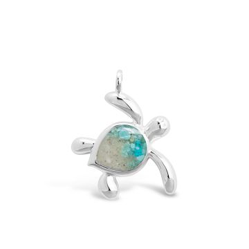 Beach Charm - Turtle - Turquoise Gradient