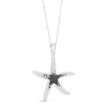 Starfish Necklace - Dune Silver - Mother of Pearl Gradient