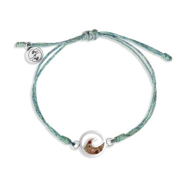 Touch the World - Cresting Wave Bracelet - Seafoam Green Siren