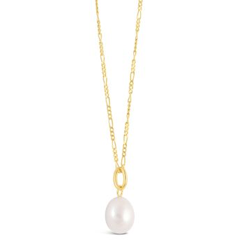 Collectible Travel Treasures™ Baroque Pearl Necklace - 14k Gold Vermeil
