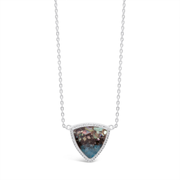 Trillion Necklace with White Topaz - Alaska Gradient by Christine Kesteloo