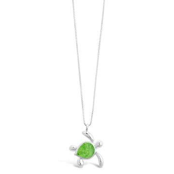 Turtle Necklace - Dune Silver