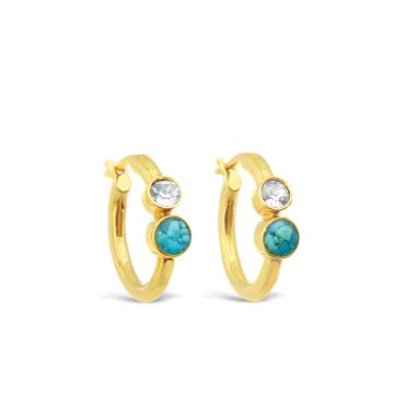 Veronica Hoop Earrings by Camille Kostek - 14k Gold Vermeil