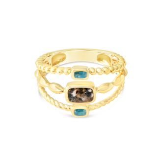 Boho Stack Ring - 14k Yellow Gold