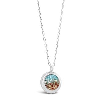 Neptune Necklace - Diamond & Turquoise Gradient