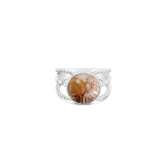 Boho Ring - Round - Shell Scape