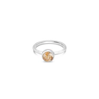 Birth Month Shell Stacker Ring - Round - May - Mermaid Slipper