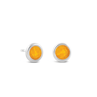 Birth Month Flower Dune Drop Studs - May - Sunflower