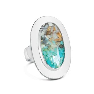 Cocktail Ring - Turquoise Gradient