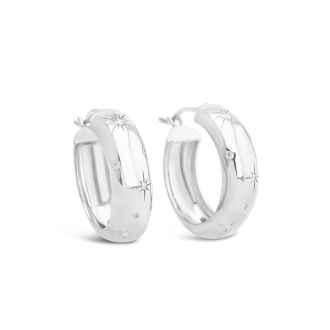 Cosmos Hoop Earrings by Camille Kostek