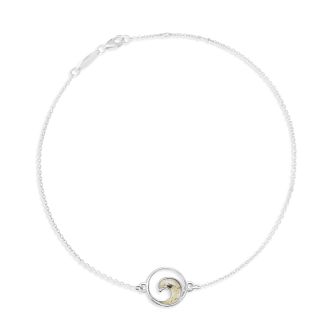Delicate Dune Wave Anklet | Ocean Inspired Wave Anklet