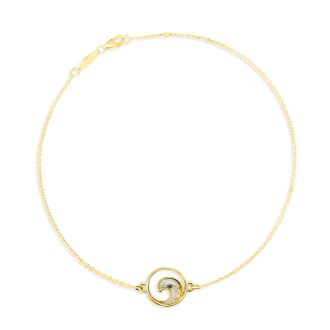Delicate Dune Wave Anklet - 14k Gold Vermeil