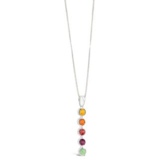 Endless Summer Sunsets Sun Necklace with warm-tone flowers, stones, and your custom element.