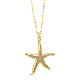 Starfish Necklace - 14k Gold Vermeil