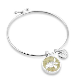 Beach Bangle - Sea Turtle Round | The Original Beach Sand Jewelry Co. | Dune Jewelry 