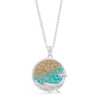 BC - Whale Necklace - Turquoise Gradient