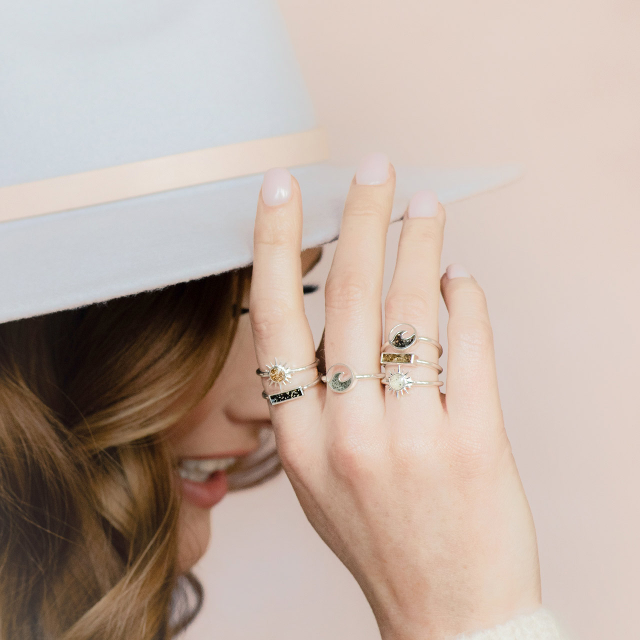 Delicate Dune Cresting Wave Ring