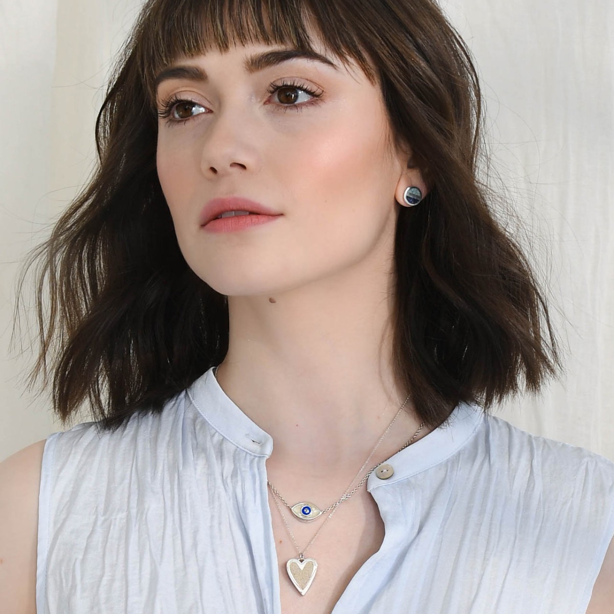 Luxe Heart Necklace - Turquoise Gradient