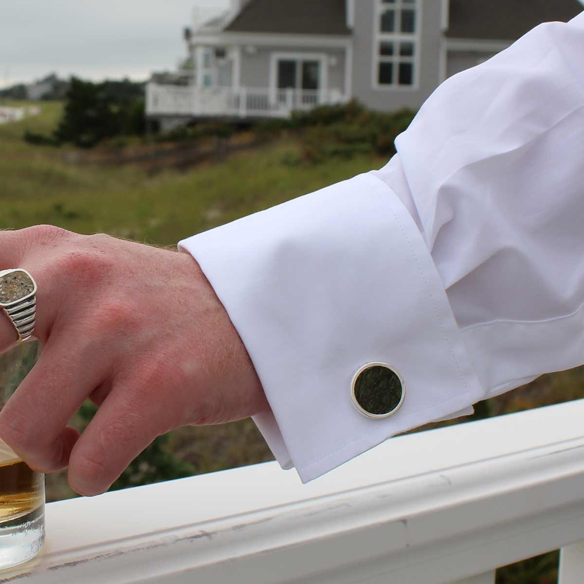 Rope Cufflinks - Sterling Silver | The Original Beach Sand Jewelry Co. | Dune Jewelry