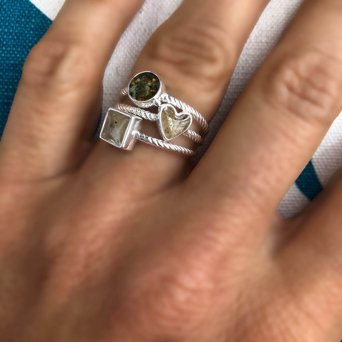 Rope Stacker Ring Heart | Dune Jewelry