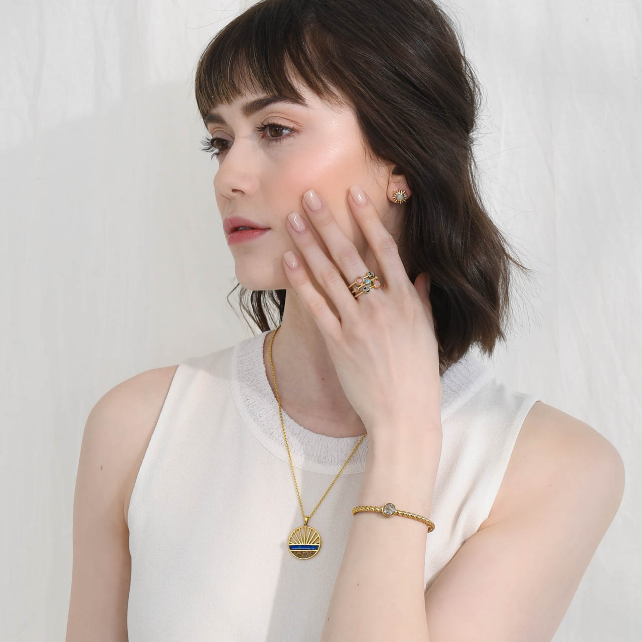 Essential Rope Cuff Bracelet - Round - 14k Gold Vermeil