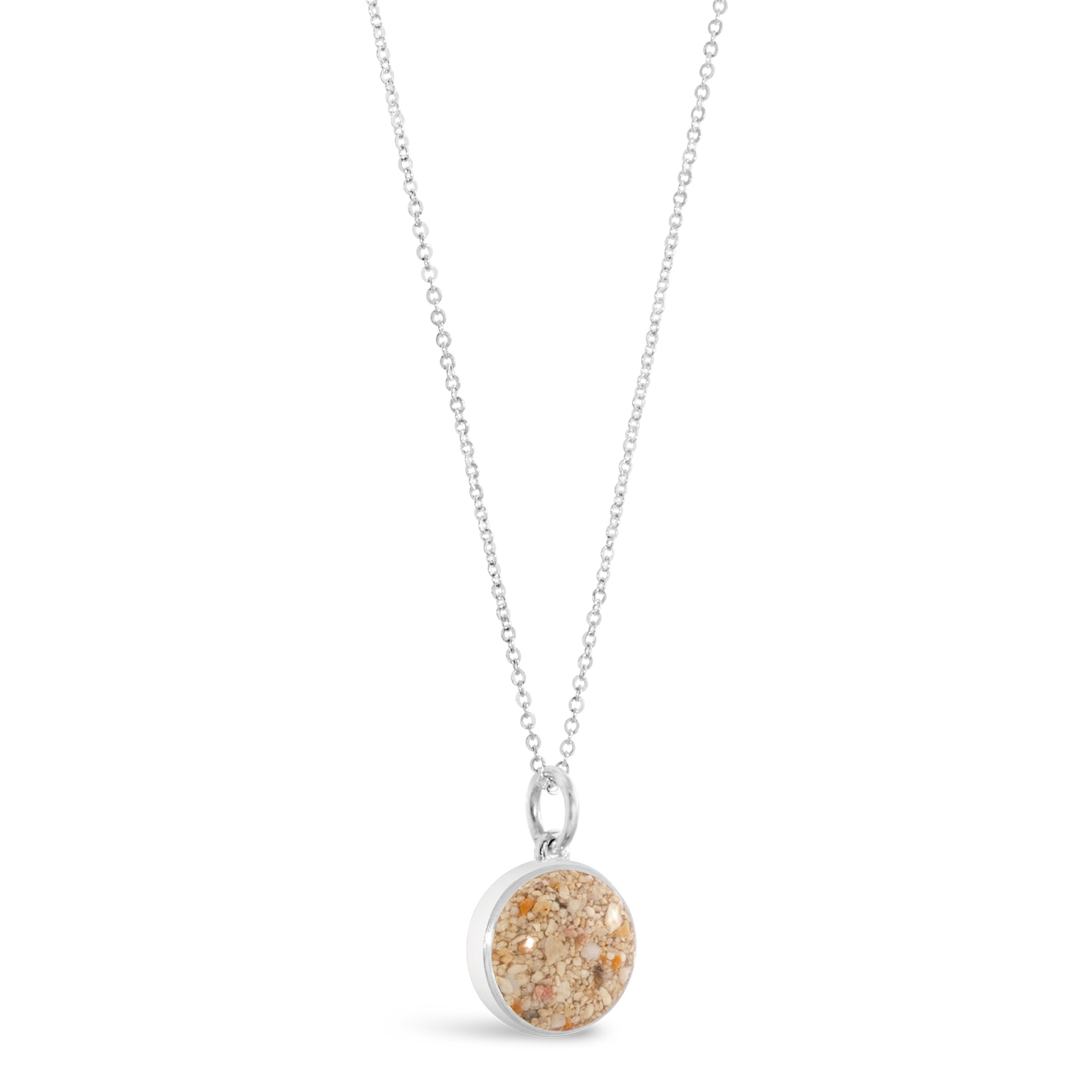 Sandglobe Necklace - Larimar and Sand