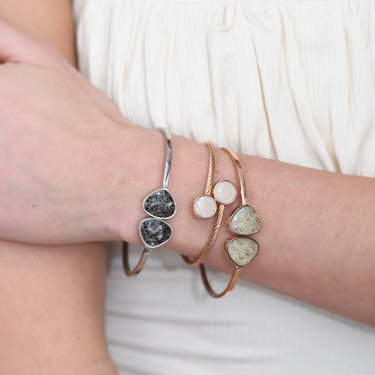 Rope Inlet Cuff - Rose Gold | The Original Beach Sand Jewelry Co. | Dune Jewelry