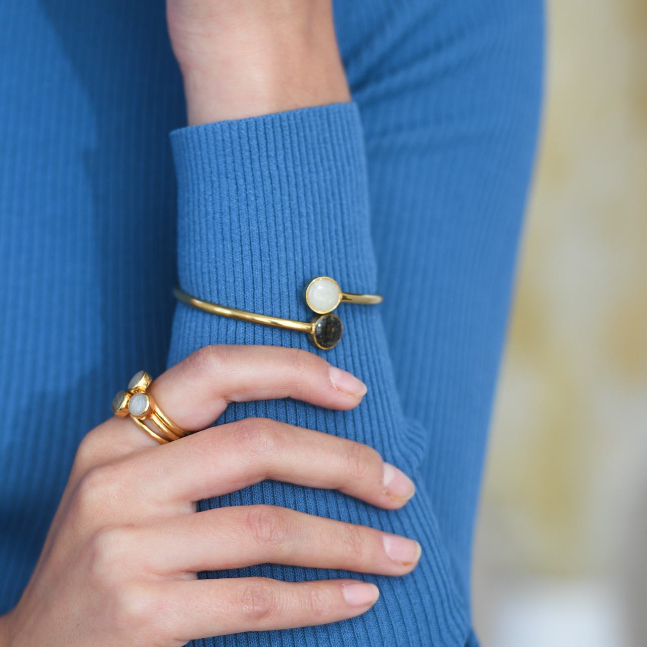 Twisty Bypass Cuff - Yellow Gold | The Original Beach Sand Jewelry Co. | Dune Jewelry